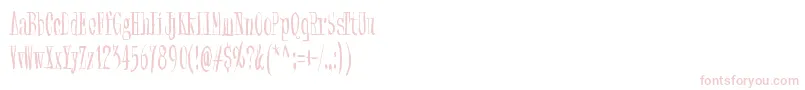 SynonymBlank Font – Pink Fonts on White Background