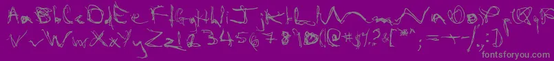 Więcej informacji o czcionce Dispose1 Czcionka Dispose1 – szare czcionki na fioletowym tle