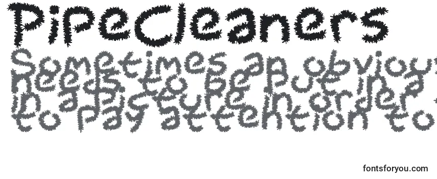 Schriftart PipeCleaners