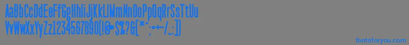 PaktCondensedBlack Font – Blue Fonts on Gray Background