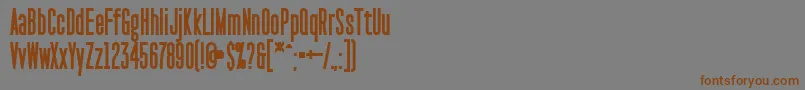 PaktCondensedBlack Font – Brown Fonts on Gray Background