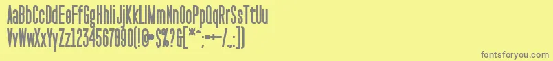 PaktCondensedBlack Font – Gray Fonts on Yellow Background