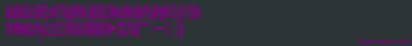 PaktCondensedBlack Font – Purple Fonts on Black Background