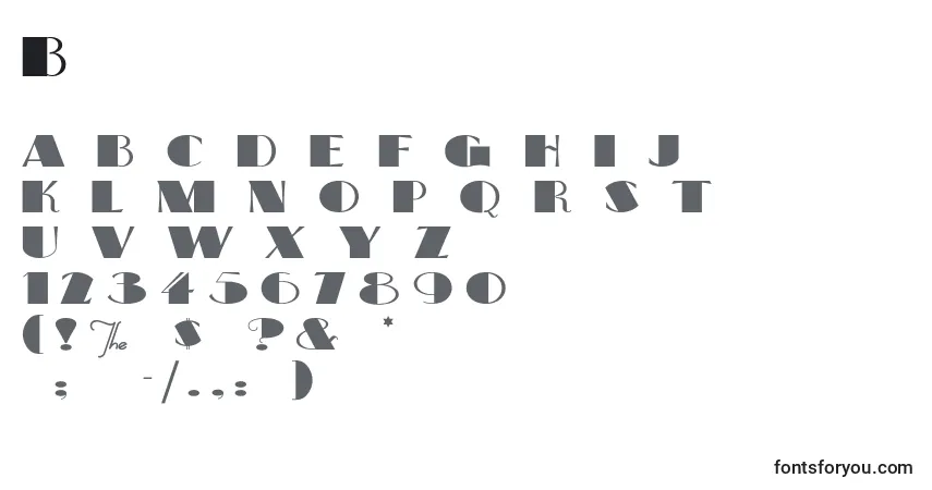 A fonte Bigapple – alfabeto, números, caracteres especiais