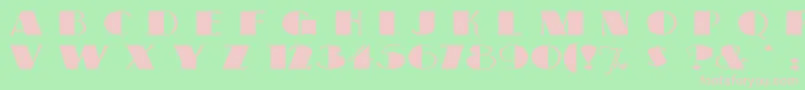 Bigapple Font – Pink Fonts on Green Background