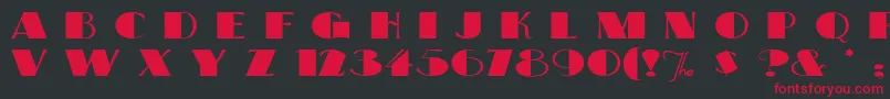 Bigapple Font – Red Fonts on Black Background