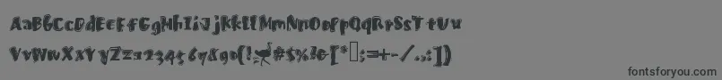 Шрифт Fastostrich – чёрные шрифты на сером фоне