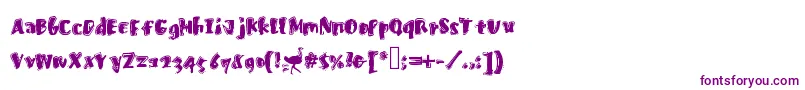 Fastostrich Font – Purple Fonts on White Background