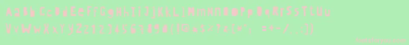 Crewhassanpositive Font – Pink Fonts on Green Background