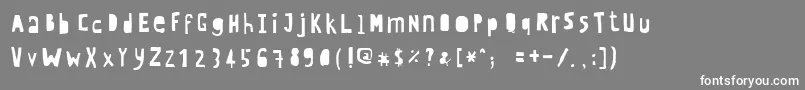 Crewhassanpositive Font – White Fonts on Gray Background