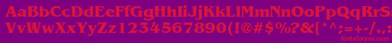 Agbenguiatcyr Font – Red Fonts on Purple Background