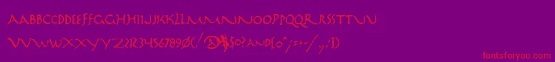 Lisätietoja Marathn2-fontista Marathn2-fontti – punaiset fontit violetilla taustalla