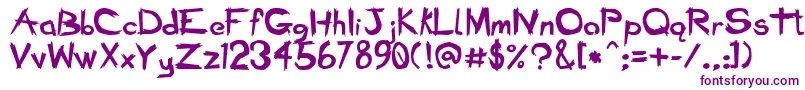 BadSeedBold-Schriftart – Violette Schriften