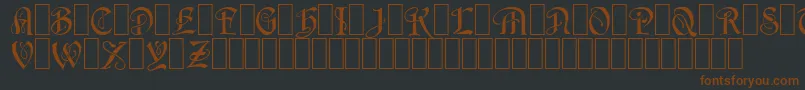 Wraith1 Font – Brown Fonts on Black Background