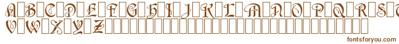 Шрифт Wraith1 – коричневые шрифты на белом фоне