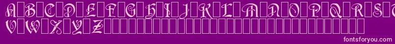 Wraith1 Font – Pink Fonts on Purple Background