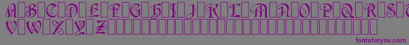 フォントWraith1 – 紫色のフォント、灰色の背景
