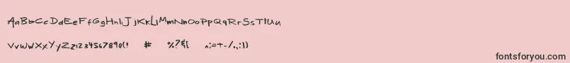 MixMotley Font – Black Fonts on Pink Background