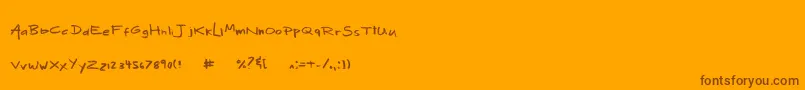 Más sobre la fuente MixMotley fuente MixMotley – Fuentes Marrones Sobre Fondo Naranja