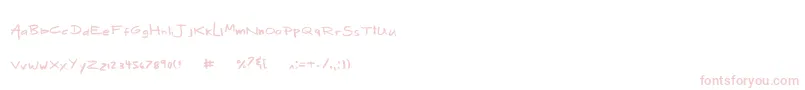 MixMotley Font – Pink Fonts on White Background