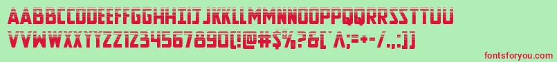 Newcomictitlehalf Font – Red Fonts on Green Background