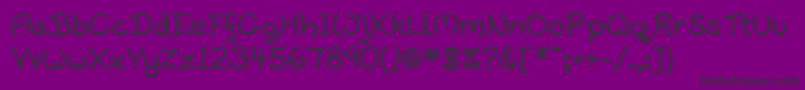 Harrowprint Font – Black Fonts on Purple Background