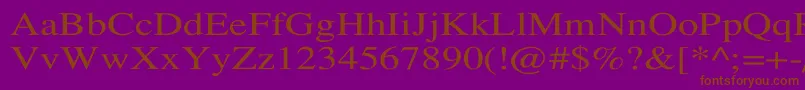 TempofontWd Font – Brown Fonts on Purple Background