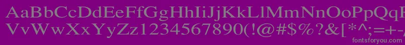 フォントTempofontWd – 紫の背景に灰色の文字