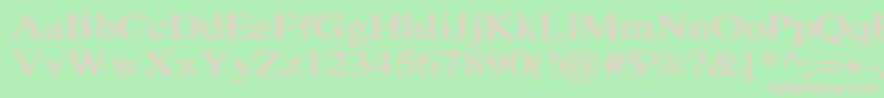 TempofontWd Font – Pink Fonts on Green Background