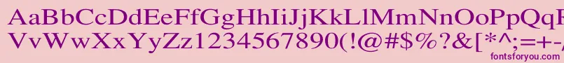 TempofontWd Font – Purple Fonts on Pink Background