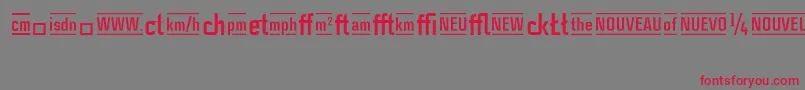 CasestudynooneLtBoldAlternate Font – Red Fonts on Gray Background