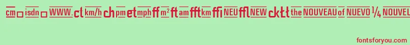 CasestudynooneLtBoldAlternate Font – Red Fonts on Green Background