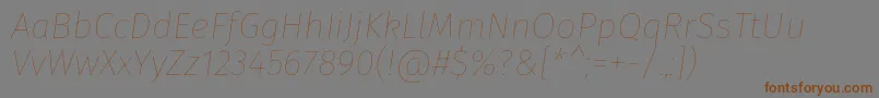 FirasansHairitalic-fontti – ruskeat fontit harmaalla taustalla