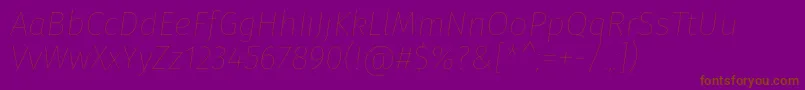 FirasansHairitalic Font – Brown Fonts on Purple Background