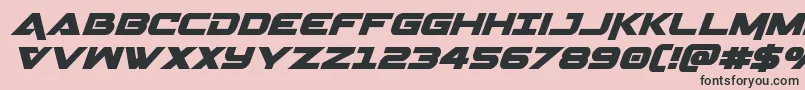 Geminaital Font – Black Fonts on Pink Background