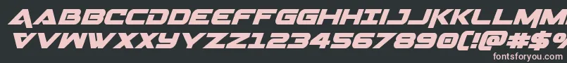 Geminaital Font – Pink Fonts on Black Background
