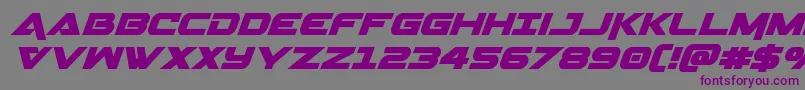 Шрифт Geminaital – фиолетовые шрифты на сером фоне