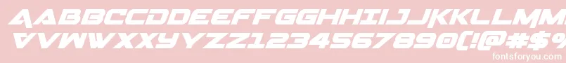 Geminaital Font – White Fonts on Pink Background