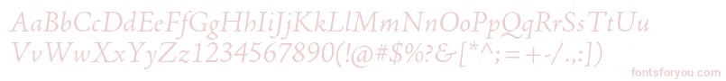 Weitere Informationen zur AjensonproLtit-Schriftart AjensonproLtit-Schriftart – Rosa Schriften
