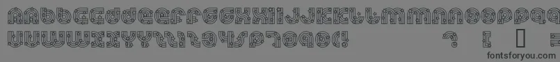 Dreamlas Font – Black Fonts on Gray Background