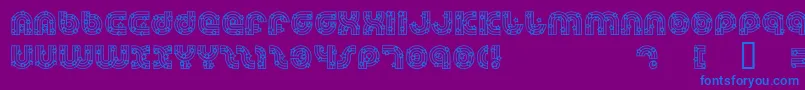 Шрифт Dreamlas – синие шрифты на фиолетовом фоне
