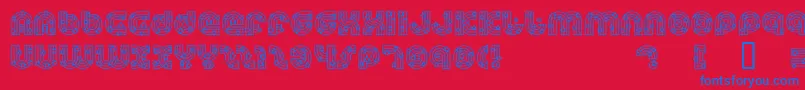 Dreamlas-fontti – siniset fontit punaisella taustalla