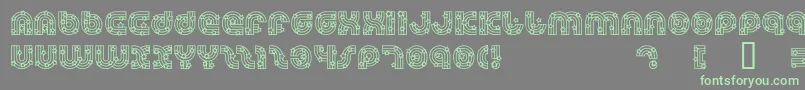 Dreamlas Font – Green Fonts on Gray Background