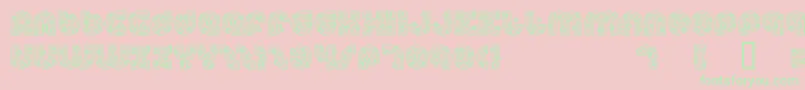 Dreamlas Font – Green Fonts on Pink Background