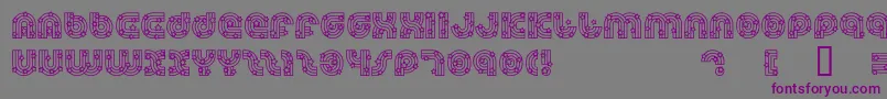 Шрифт Dreamlas – фиолетовые шрифты на сером фоне