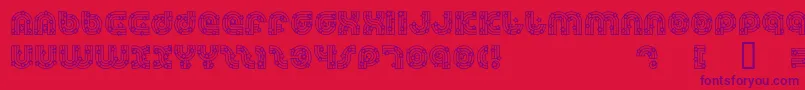 Dreamlas Font – Purple Fonts on Red Background