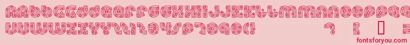 Dreamlas Font – Red Fonts on Pink Background