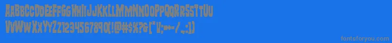 Шрифт Freakfindercond – серые шрифты на синем фоне