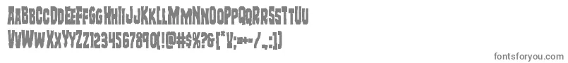 フォントFreakfindercond – 白い背景に灰色の文字