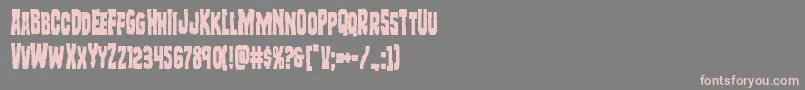 Freakfindercond Font – Pink Fonts on Gray Background